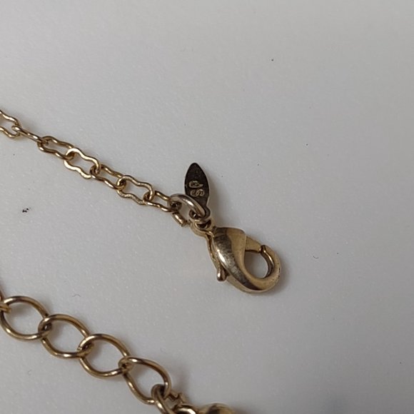 Pretty Gold Tone With Purple And Clear Stones Avon Flower Anklet Or Bracelet - Picture 6 of 8